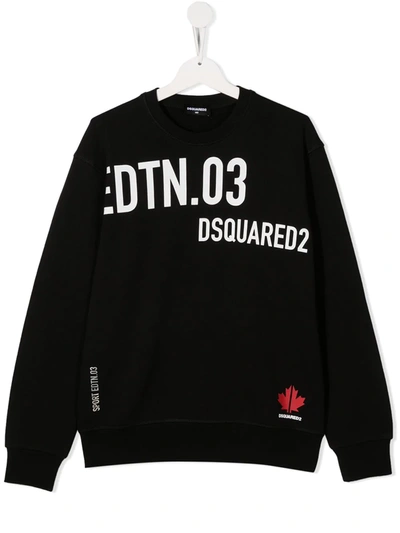 DSQUARED2 LOGO-PRINT SWEATSHIRT