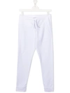 Dsquared2 Logo-print Drawstring Track Pants In White