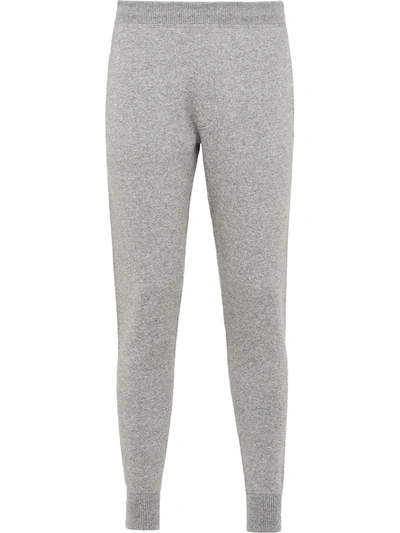 PRADA CASHMERE KNITTED TRACK PANTS