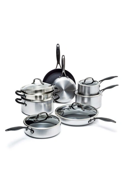 Greenpan Venice Pro Noir 13-piece Stainless Steel Ceramic Nonstick Frying Pan Set