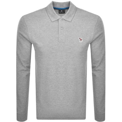 Paul Smith Long Sleeve Polo - Grey