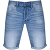 G-star 3301 Light Wash Denim Shorts-blue In Blue