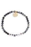 LITTLE WORDS PROJECT HE/HIM BEADED STRETCH BRACELET,NW-HE-STO1