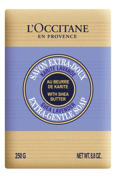 L'occitane Shea Butter Lavender Extra Gentle Soap In Purple