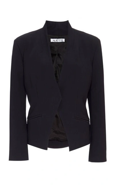 Aliã©tte Wool Double Breasted Jacket In Black