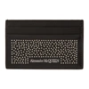 ALEXANDER MCQUEEN BLACK STUDDED CARD HOLDER