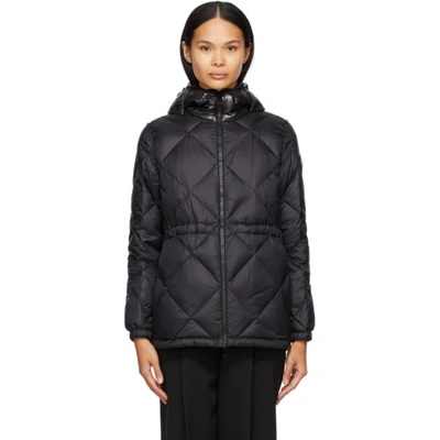 Moncler Sargas Diamond-quilting Puffer Jacket In Black ModeSens