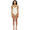 Solid & Striped Solid And Striped Off-white The Veronica One-piece Swimsuit In Cream