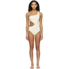 SOLID & STRIPED OFF-WHITE 'THE CLAUDIA' ONE-PIECE SWIMSUIT