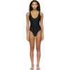 SOLID & STRIPED BLACK 'THE MICHELLE' ONE-PIECE SWIMSUIT