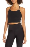 Beyond Yoga Spacedye Slim Racerback Cropped Tank Top In Darkest Night In Darkest Night