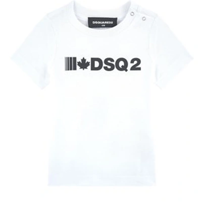 Dsquared2 Babies' Logo Print T-shirt In White