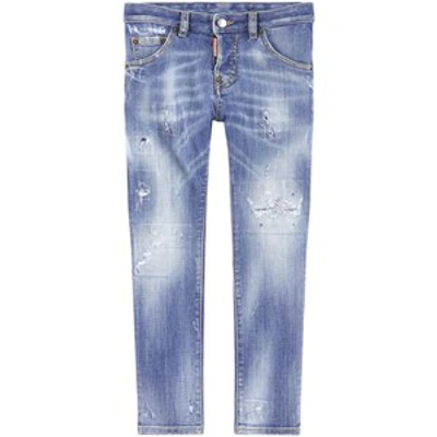 Dsquared2 Kids'  Cool Guy Slim Fit Jeans In Blue