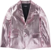 DSQUARED2 DSQUARED2 PINK METALLIC SUIT JACKET,DQ048A-D00ZH-DQ320