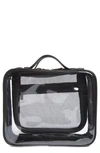 Calpak Clear Cosmetics Case In Black