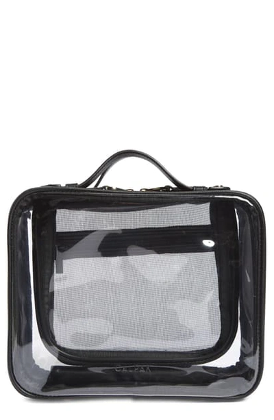 Calpak Clear Cosmetics Case In Black