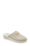 Cordani Maddie Wool-blend Slipper With Faux-fur Lining In Creme Wool