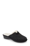 Cordani Maddie Wool-blend Slipper With Faux-fur Lining In Charcoal Wool