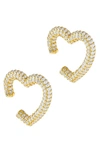 ADINAS JEWELS SET OF 2 PAVE EAR CUFFS,E05471GLD-292