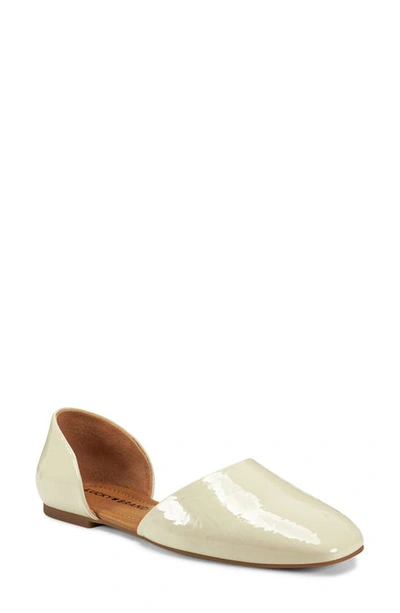 Lucky Brand Women's Drowe D'orsay Flats Women's Shoes In Stucco Faux Leather
