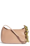 House Of Want Newbie Vegan Leather Shoulder Bag In Taupe