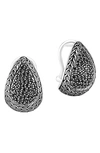 John Hardy Women's Classic Chain Sterling Silver, Black Sapphire & Black Spinel Buddha Belly Earrings In Silver/sapphire/black Spinel