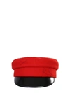 Ruslan Baginskiy Stitched Initials Military Cap In Red