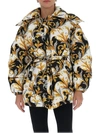 VERSACE VERSACE BAROQUE PRINT PUFFER JACKET