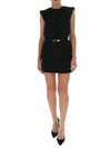VERSACE VERSACE SAFETY PIN BELTED MINI DRESS