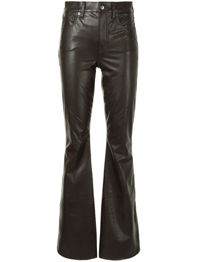 Veronica Beard Beverly Flared Trousers In Brown