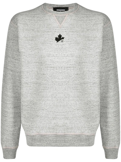 Dsquared2 Mélange-effect Sweatshirt In Grey