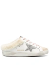 Golden Goose Glitter-detail Super-star Sneakers In White