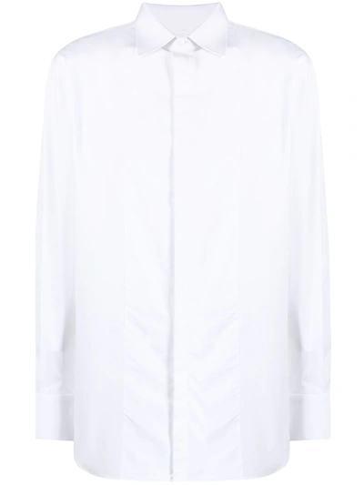 Dsquared2 Button-up Long-sleeve Shirt In White