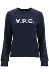 Apc A.p.c. Sweatshirt Logo In Dark Navy (blue)