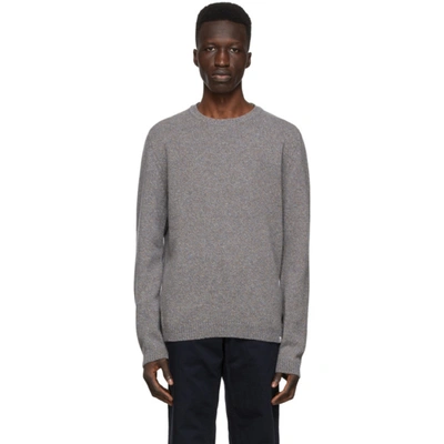 Norse Projects Sigfred Mélange Brushed-wool Jumper In Grey
