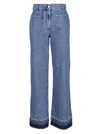 JW ANDERSON JW ANDERSON BOOTLEG RAW HEM JEANS