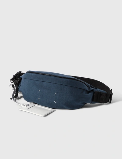 Maison Margiela Cordura Canvas Belt Bag In Blue