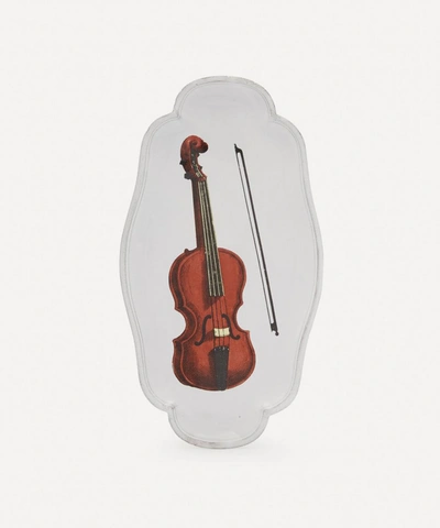 Astier De Villatte Violin Platter In White