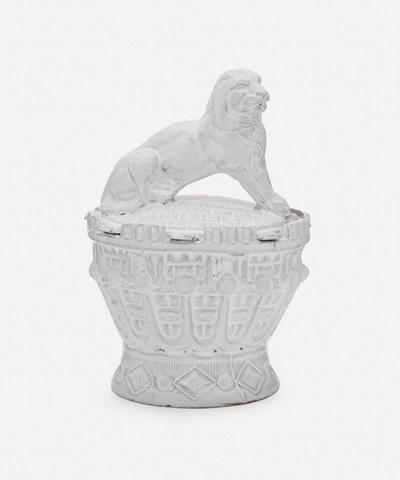 Astier De Villatte Lion Sugar Dish In White