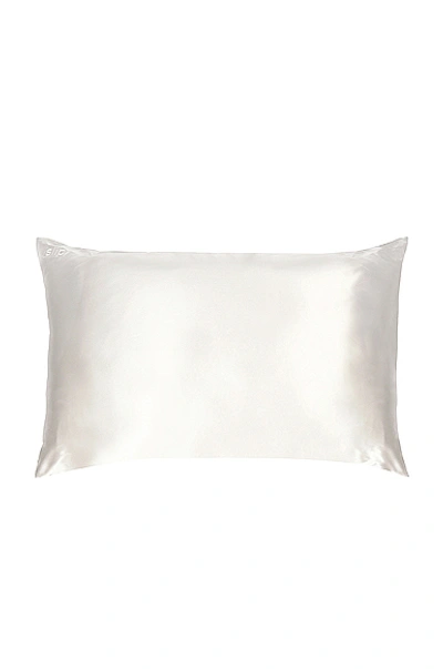Slip Silk Pillowcase - King White In White/off-white