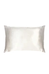 Slip Queen/standard Pure Silk Pillowcase In White