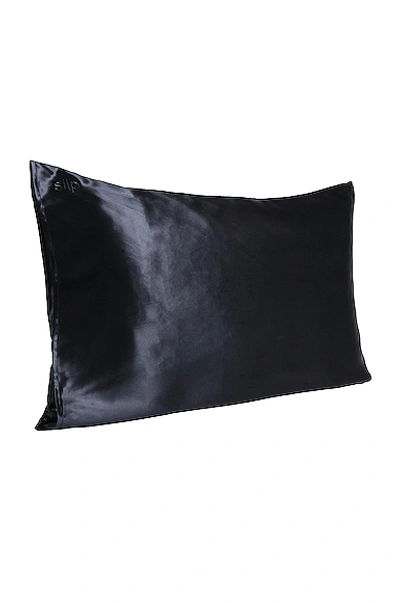 Slip King Pure Silk Pillowcase In Black
