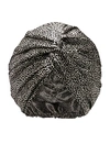 Slip Pure Silk Turban (various Colours) In Leopard