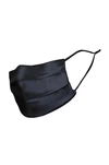 Slip Reusable Face Covering In Black