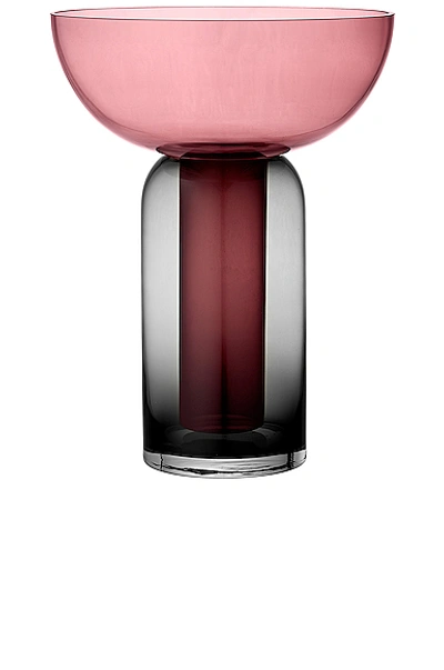 Aytm Torus Vase In Black & Rose