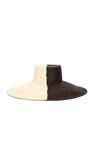 Artesano Urus Extra Wide Brim Hat In Natural & Black