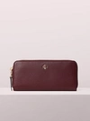 Kate Spade Polly Slim Continental Wallet In Berry Blitz