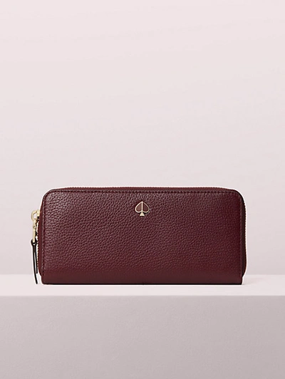 Kate Spade Polly Slim Continental Wallet In Berry Blitz