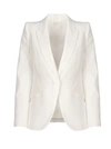 ALEXANDER MCQUEEN SINGLE BUTTON BLAZER,585442QEAAA 9007 LIGHT IVORY