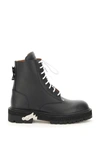 OFF-WHITE OFF-WHITE LACE-UP LEATHER BOOTS